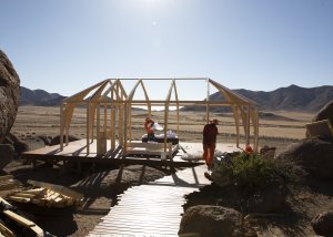 Structure of the tents at Zannier Hotels Sonop - April 2019