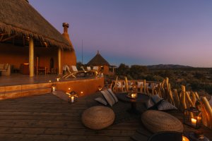 Evening starting by the boma