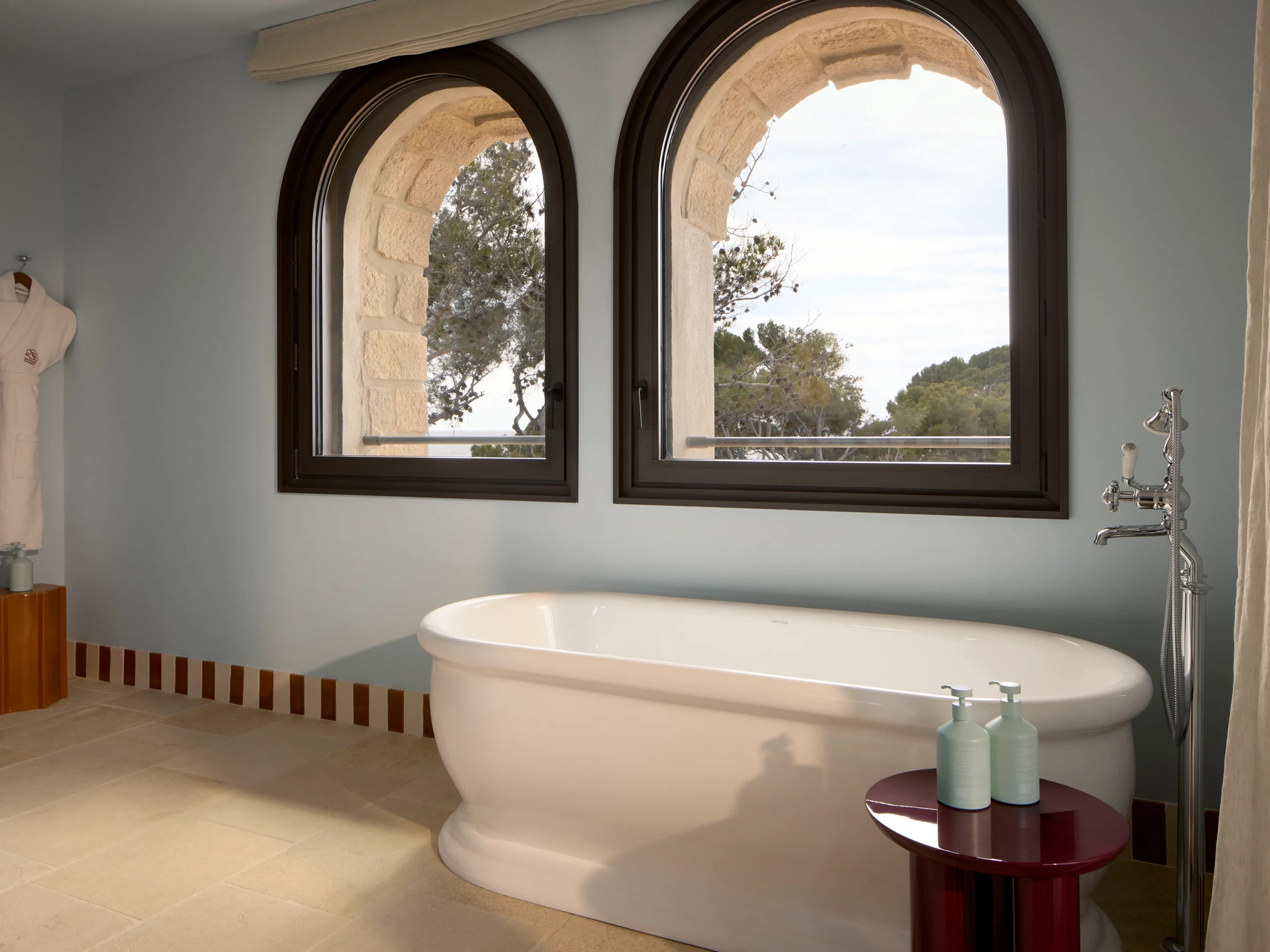 Bedroom of The Delos Suite, largest suite of Zannier Île de Bendor