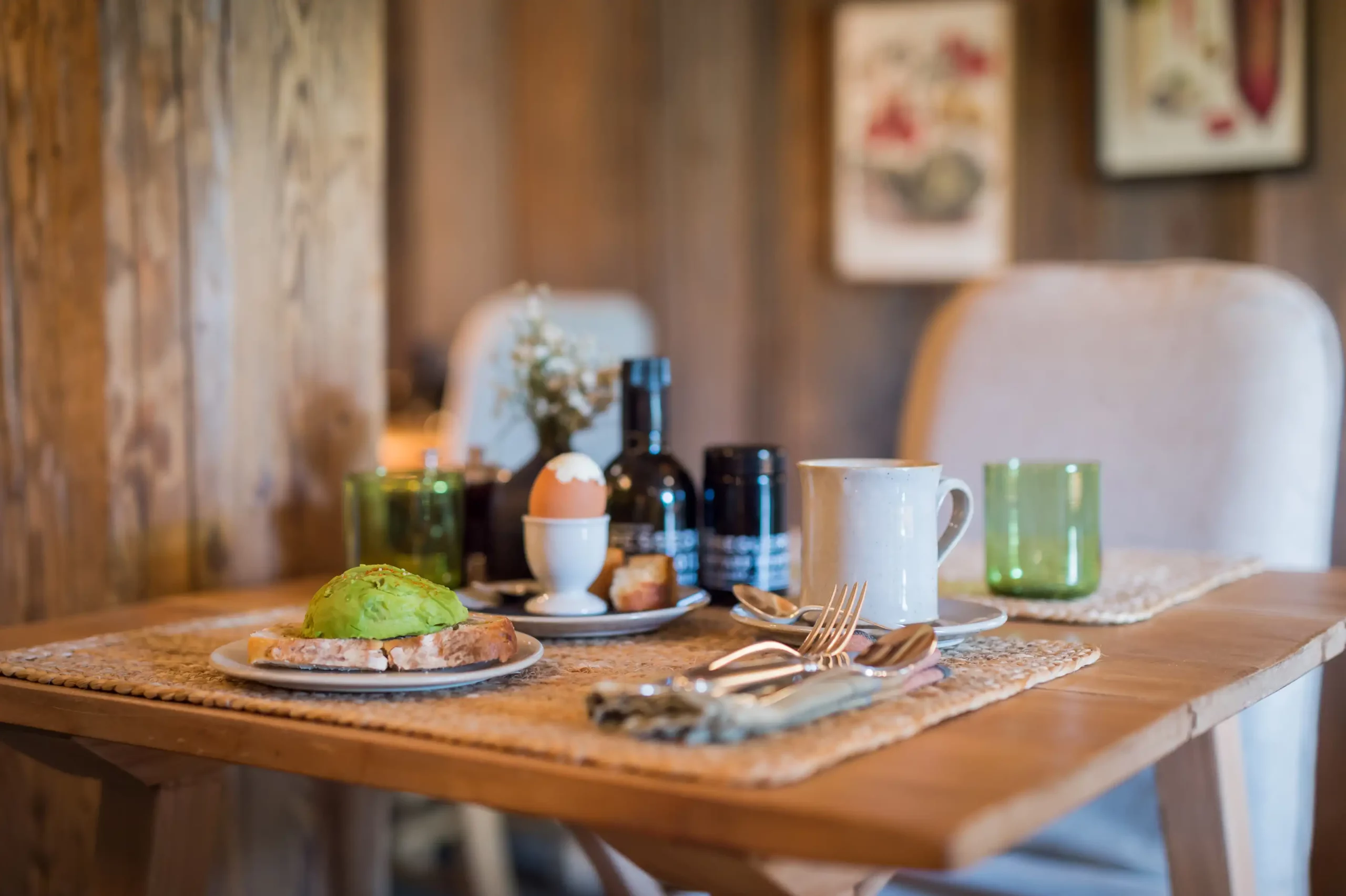 Zannier Le Chalet, Megève, France - Table of a typical breakfast in summer in our sunny restaurant