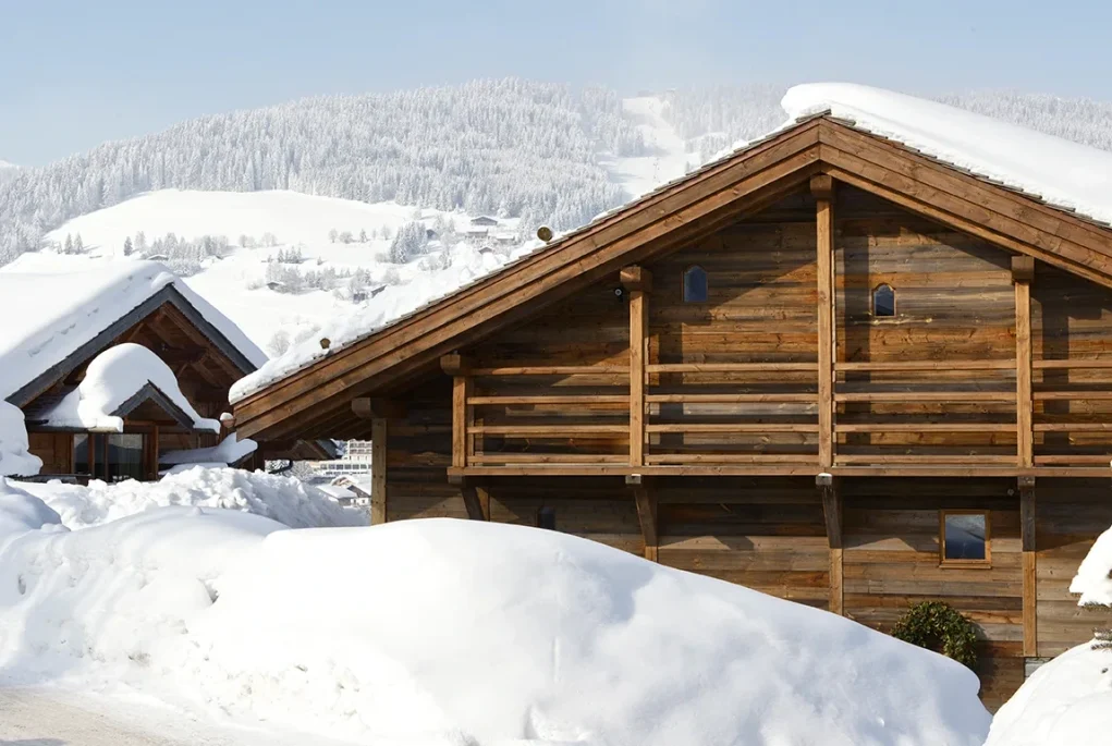 Zannier Le ChaletMegève, France - extérieur du chalet en hiver