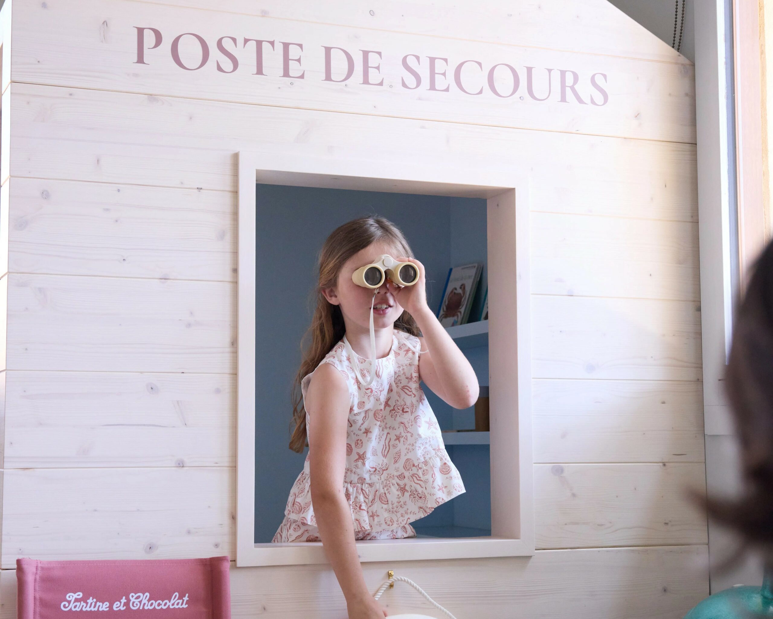 Zannier Île de Bendor, Bandol, France - Child pretending to be a lifeguard at the Kids Club