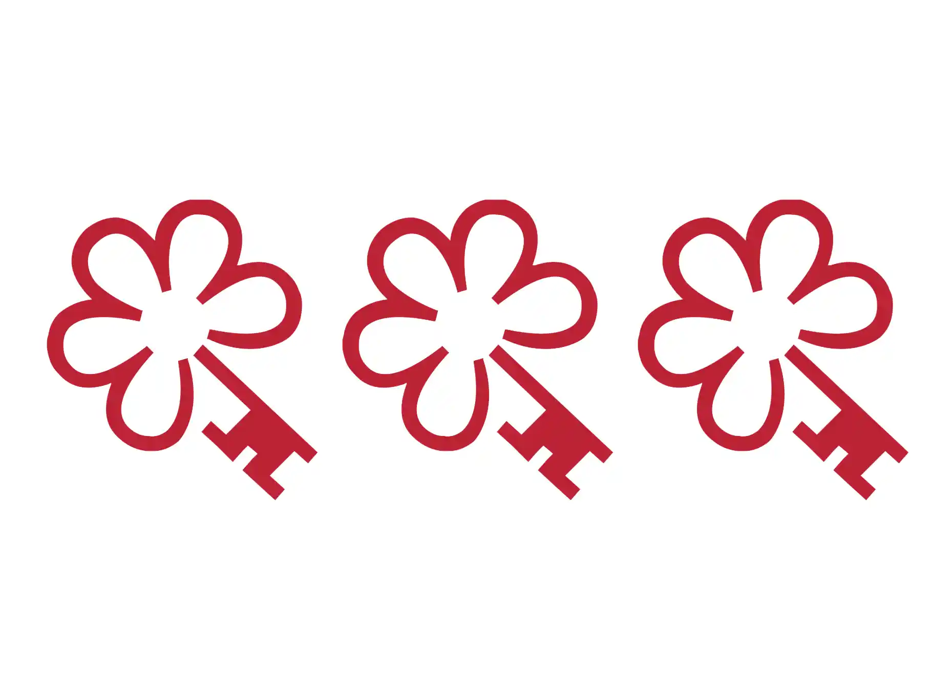 Three Michelin Key Logo. Award recognizing properties offering 
