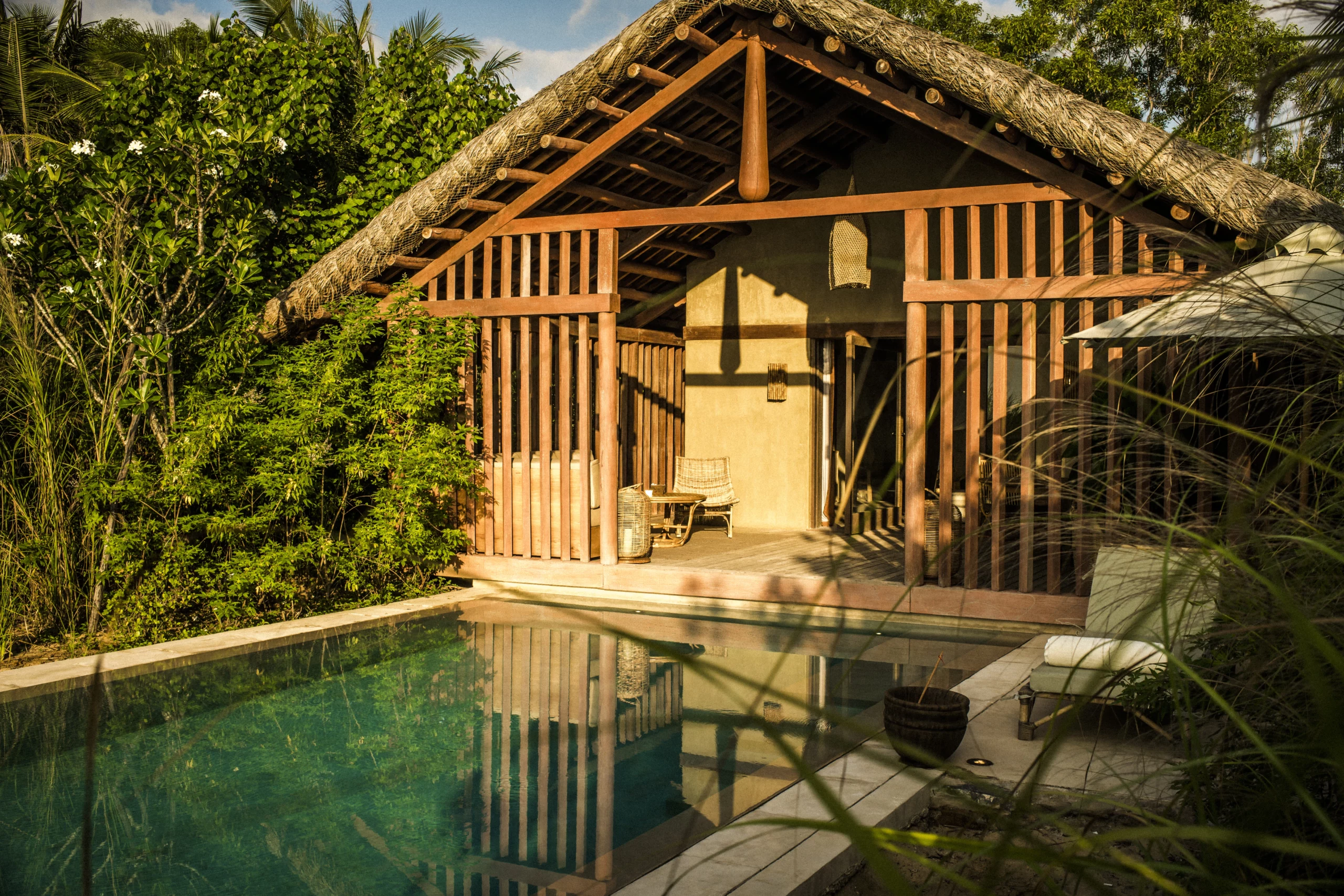 Zannier Bãi San Hô - Exterior of a Beach Pool Villa inspired by the Chams tribe