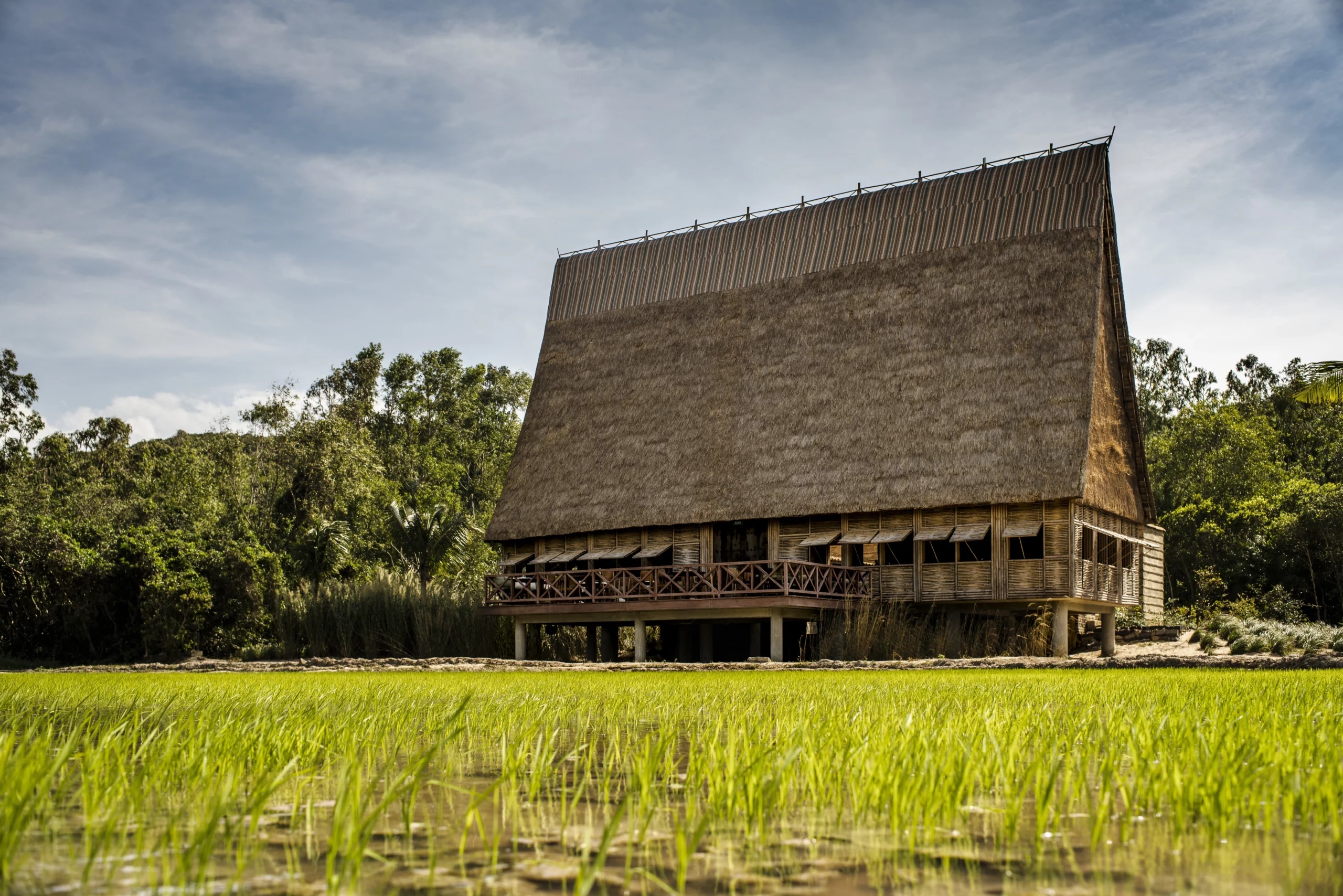 Zannier Bãi San Hô, Dak Lak, Vietnam - Exterior view of Bà Hai Restaurant inspired by the Bahnar tribe