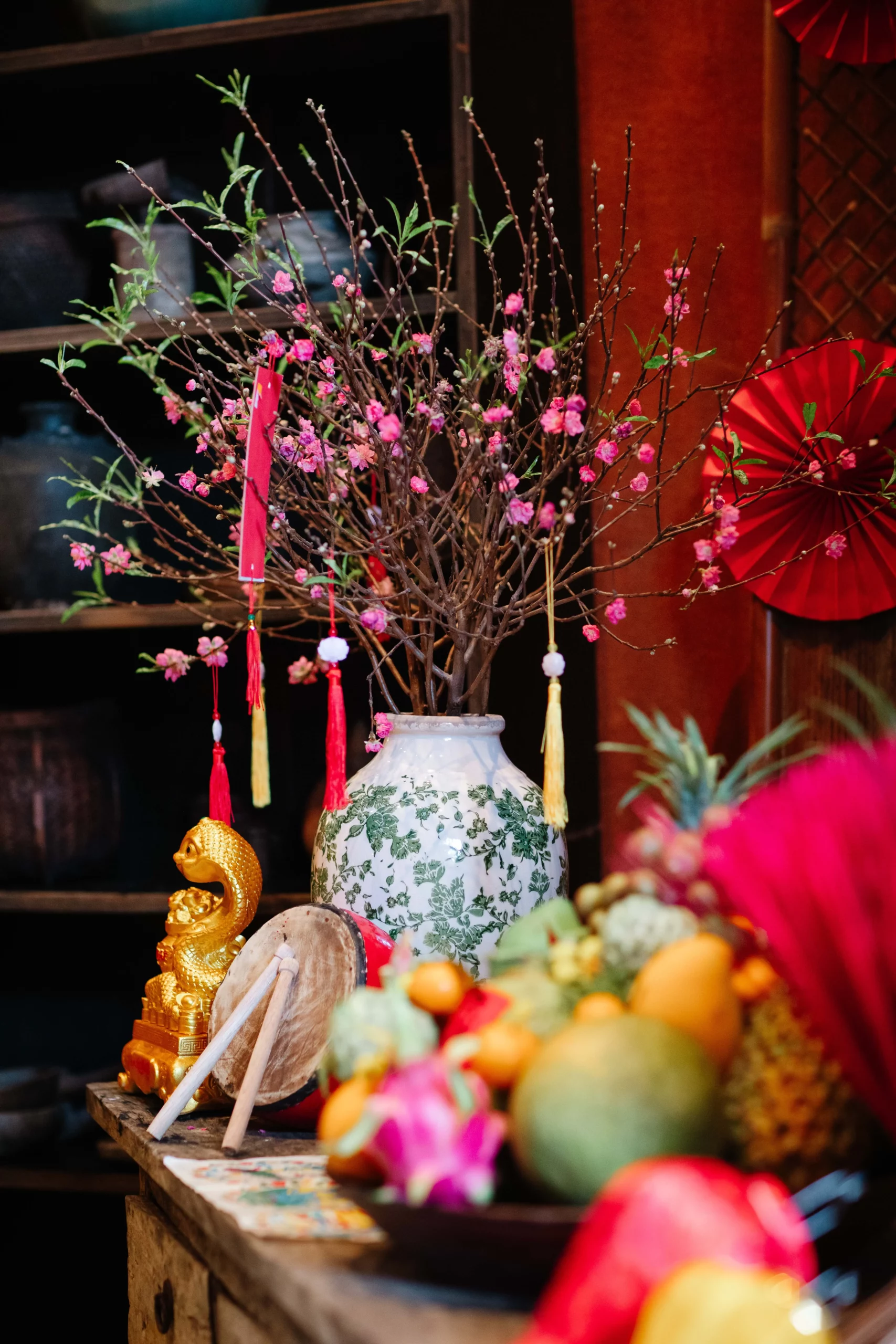 Zannier Bãi San Hô, Dak Lak, Vietnam - Tết season with wishes hanging from a tree