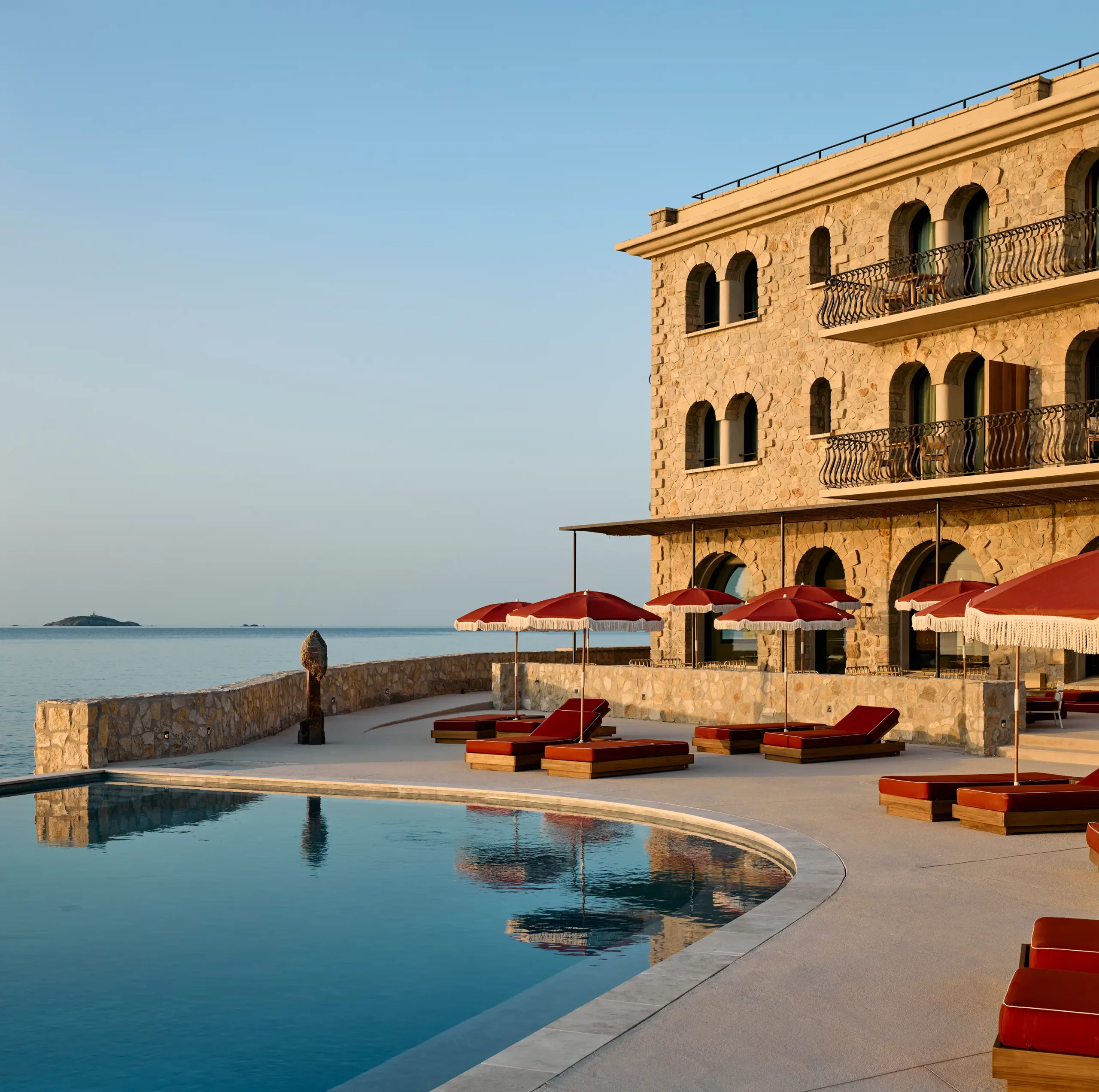 Zannier Île de Bendor, Bandol, France - Delos Pool with ocean view